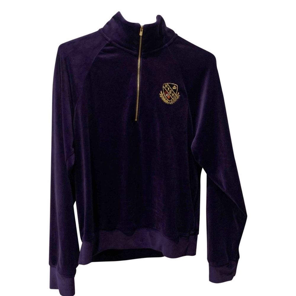 Kith purple suede sweatshirt